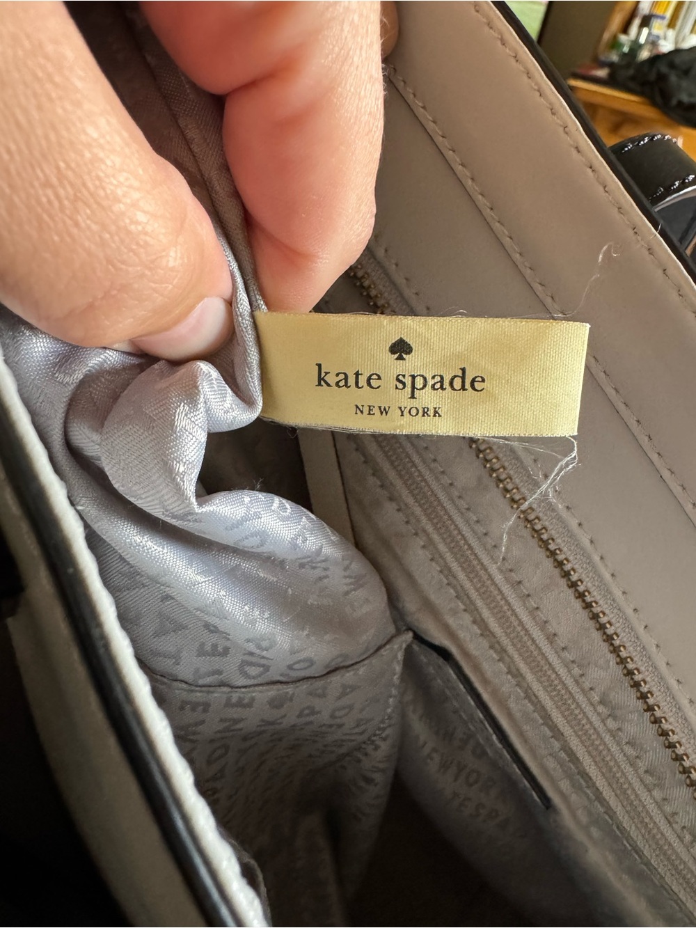 kate spade White and Black Tote Bag - Picture 7 of 10